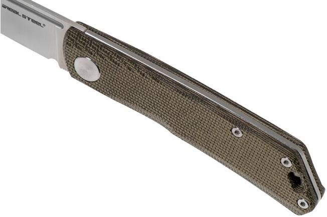 Real Steel Luna Premium II M390, Green Micarta 7006P