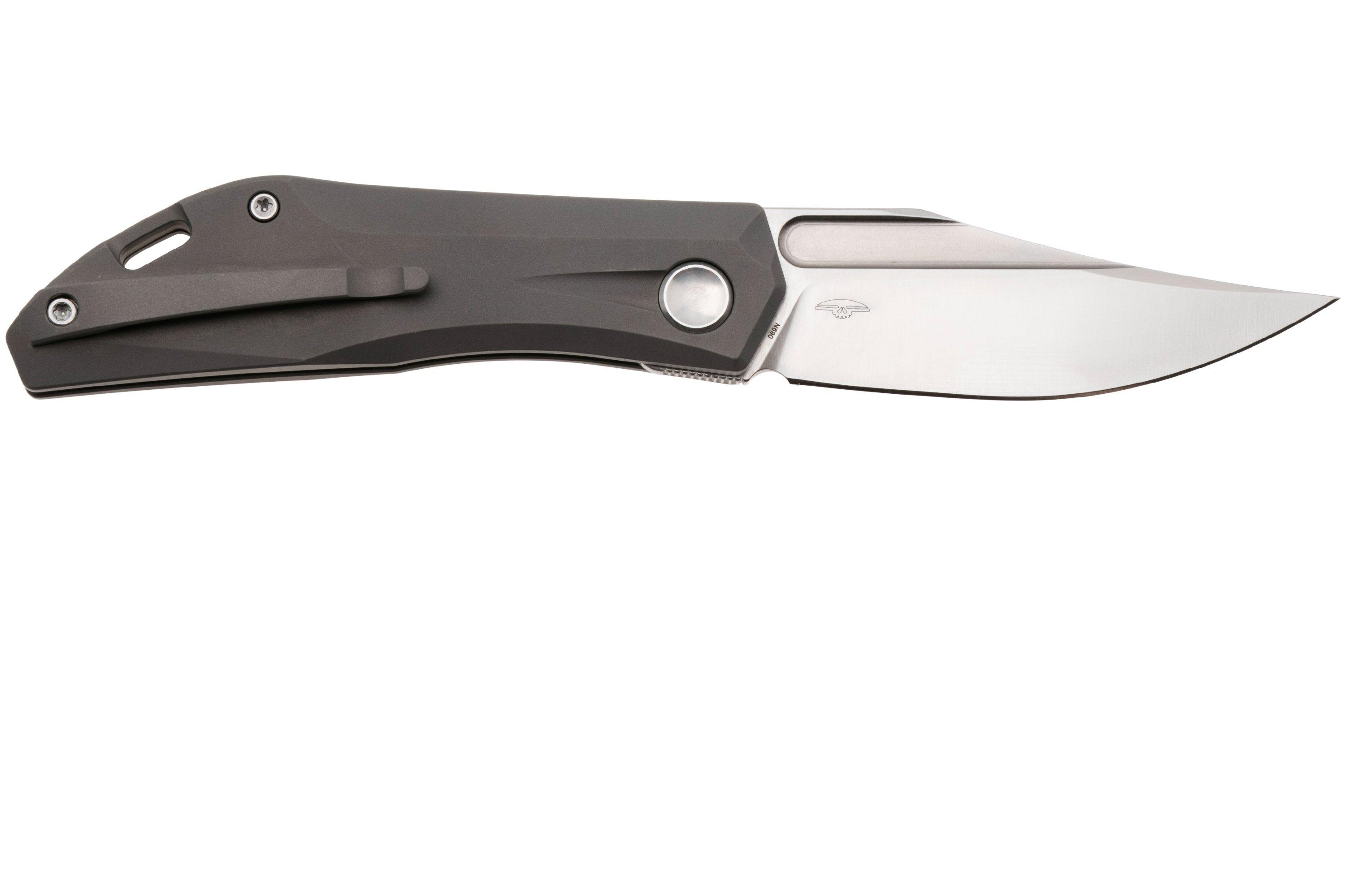 Real Steel Ventus ATS 7041 Satin N690, Grey Titanium, Taschenmesser ...