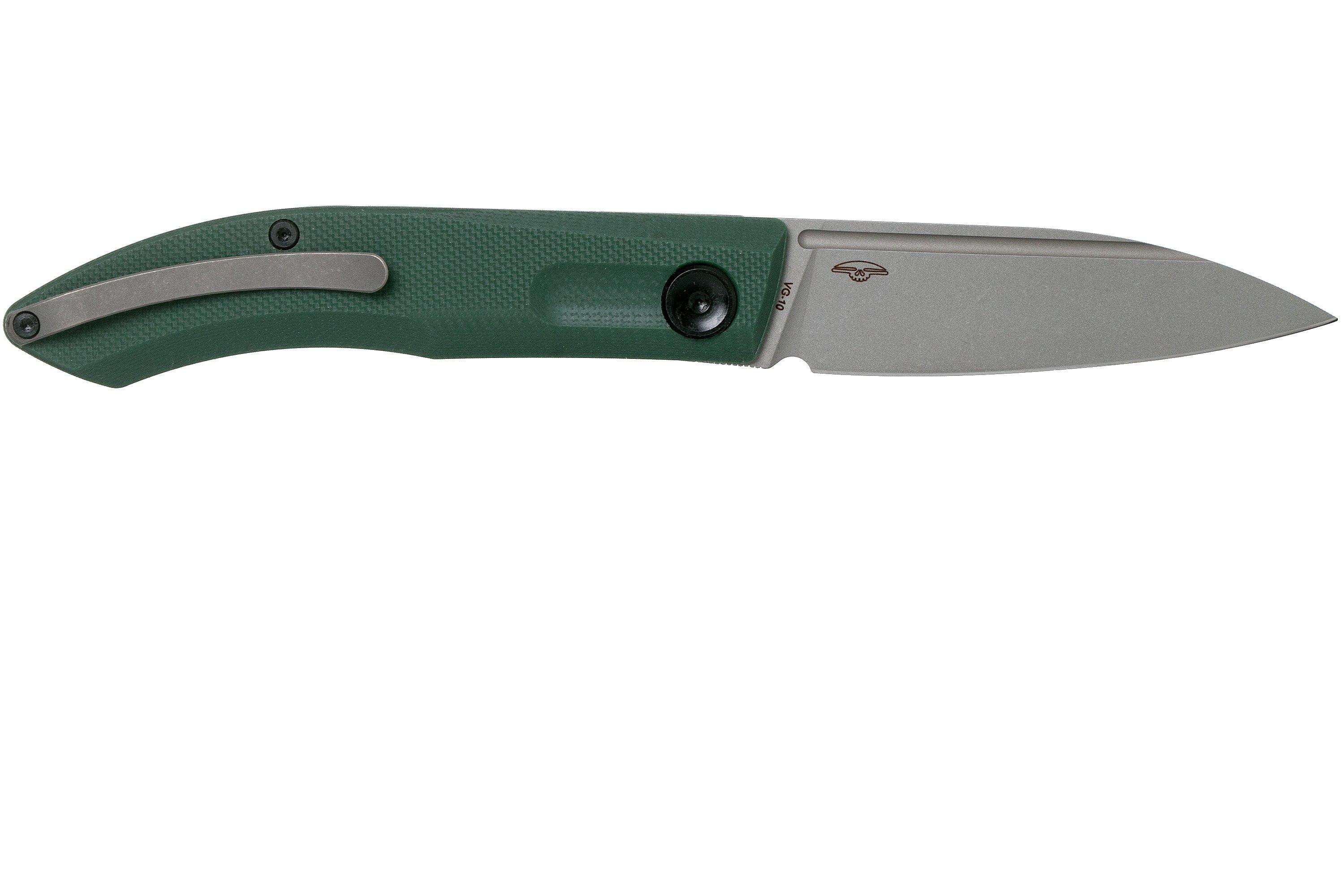 Real Steel Stella Natural Canvas Micarta 7056 Knivesandtools Exclusive  pocket knife, Poltergeist design