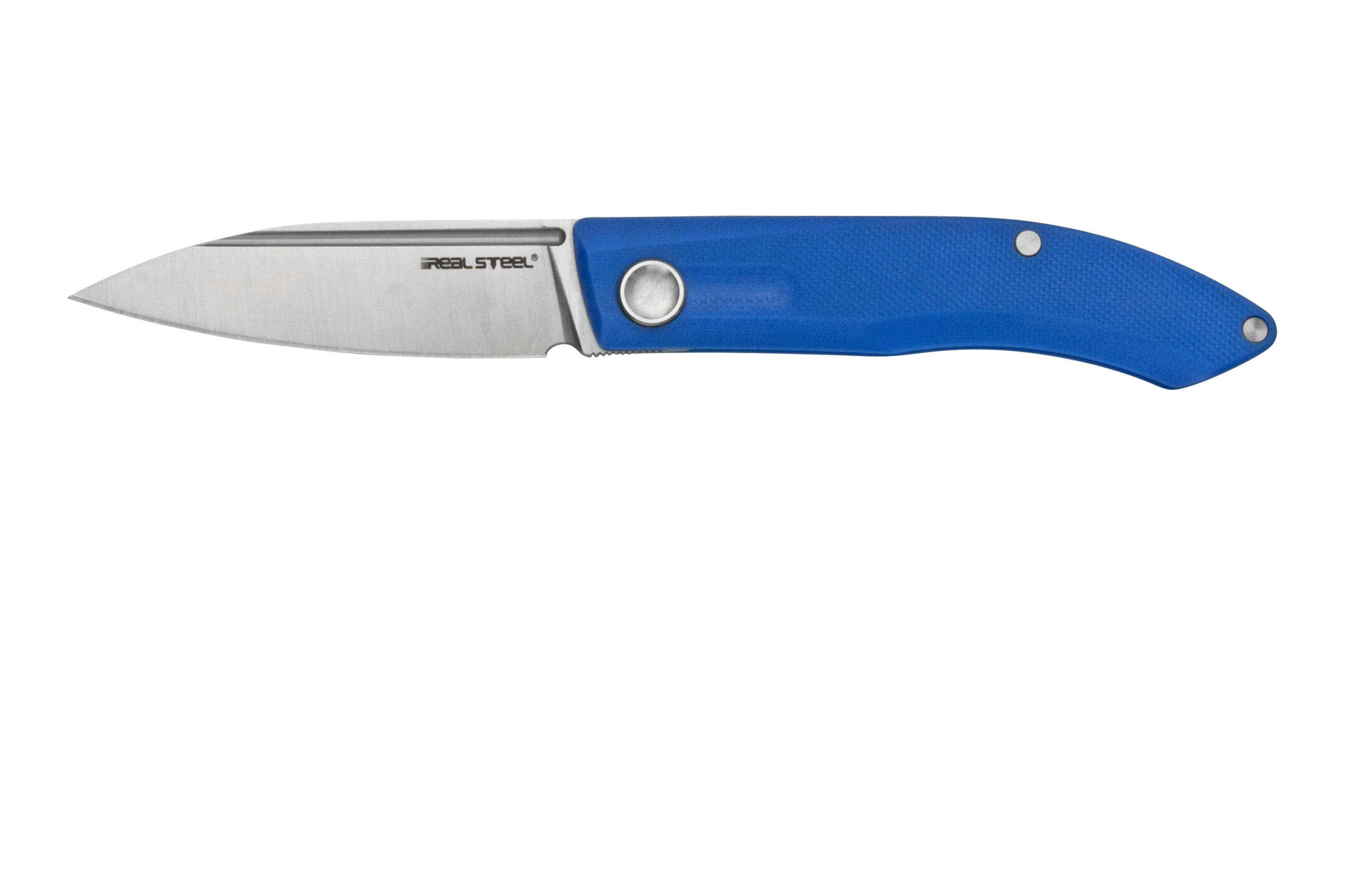 Real Steel Stella Blue G10 7059 navaja slipjoint, diseño Poltergeist