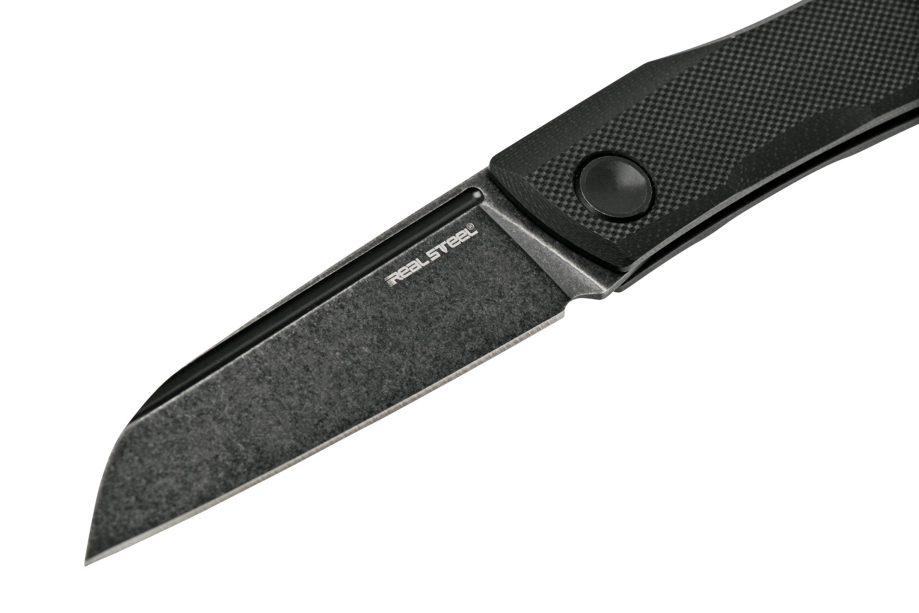 Real Steel Solis Lite, Knivesandtools Exclusive, Black Stonewash