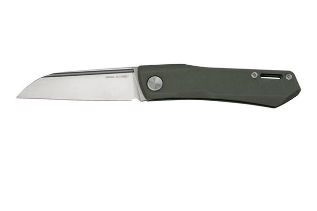 Real Steel G5 Metamorph Frontflipper Mk. II 7837 Soft Grey pocket knife,  Ostap Hel design