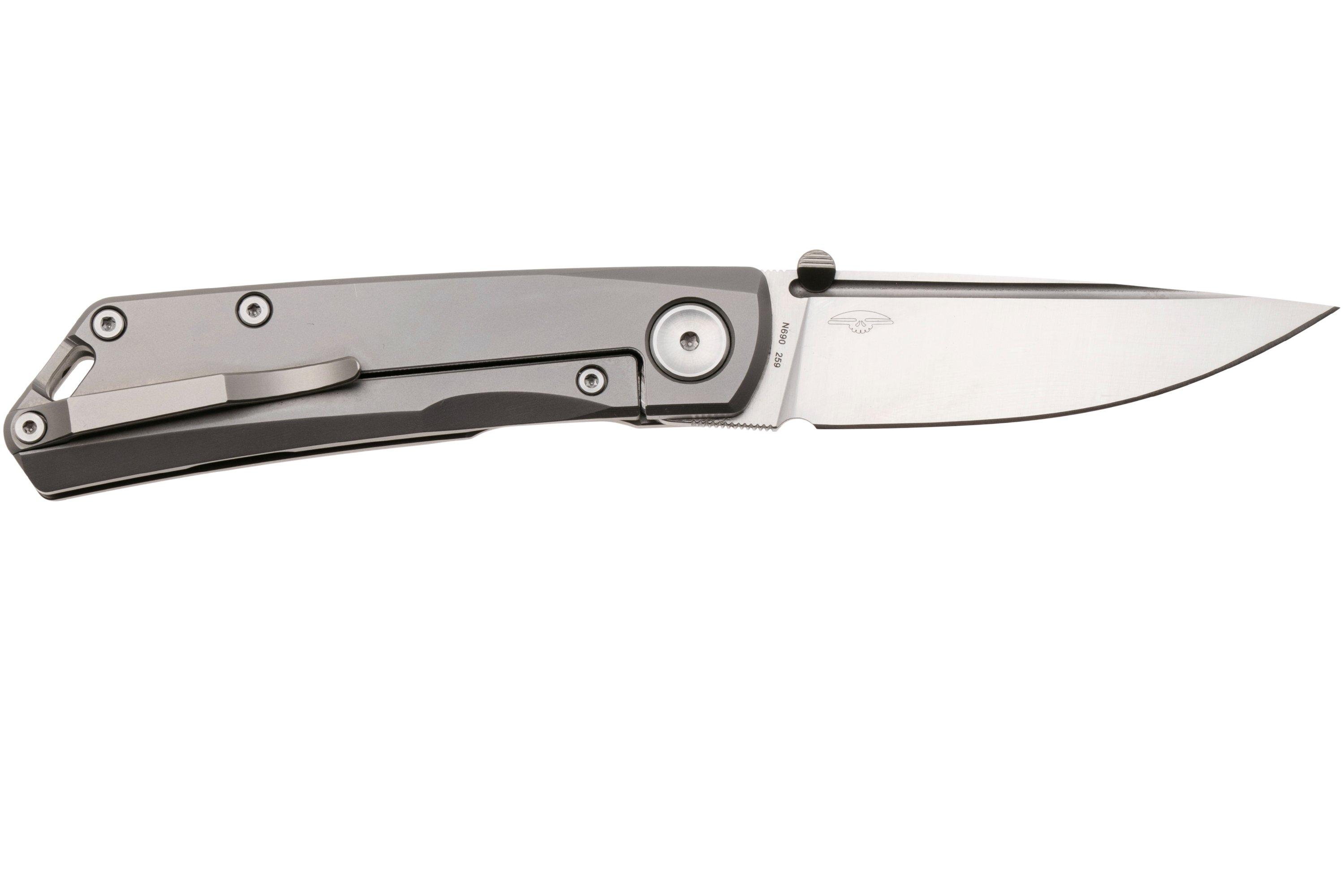 Real Steel Luna Boost 7071-2 Satin N690, Grey Titanium, pocket