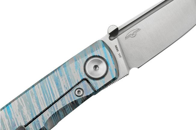 Real Steel Luna Premium II M390, Green Micarta 7006P