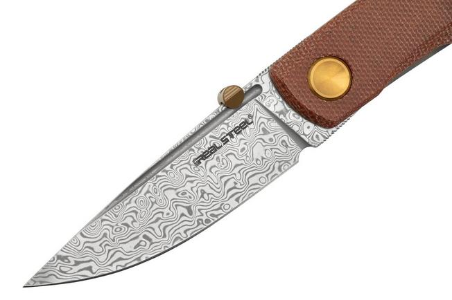 Real Steel Luna Premium II M390, Natural Micarta 7007P Knivesandtools  Exclusive slipjoint pocket knife