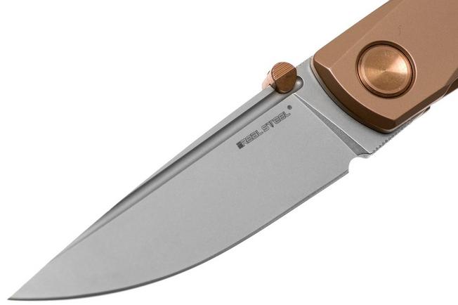 Real Steel Luna ECO Folding Knife Bronze Stainless Steel Handle