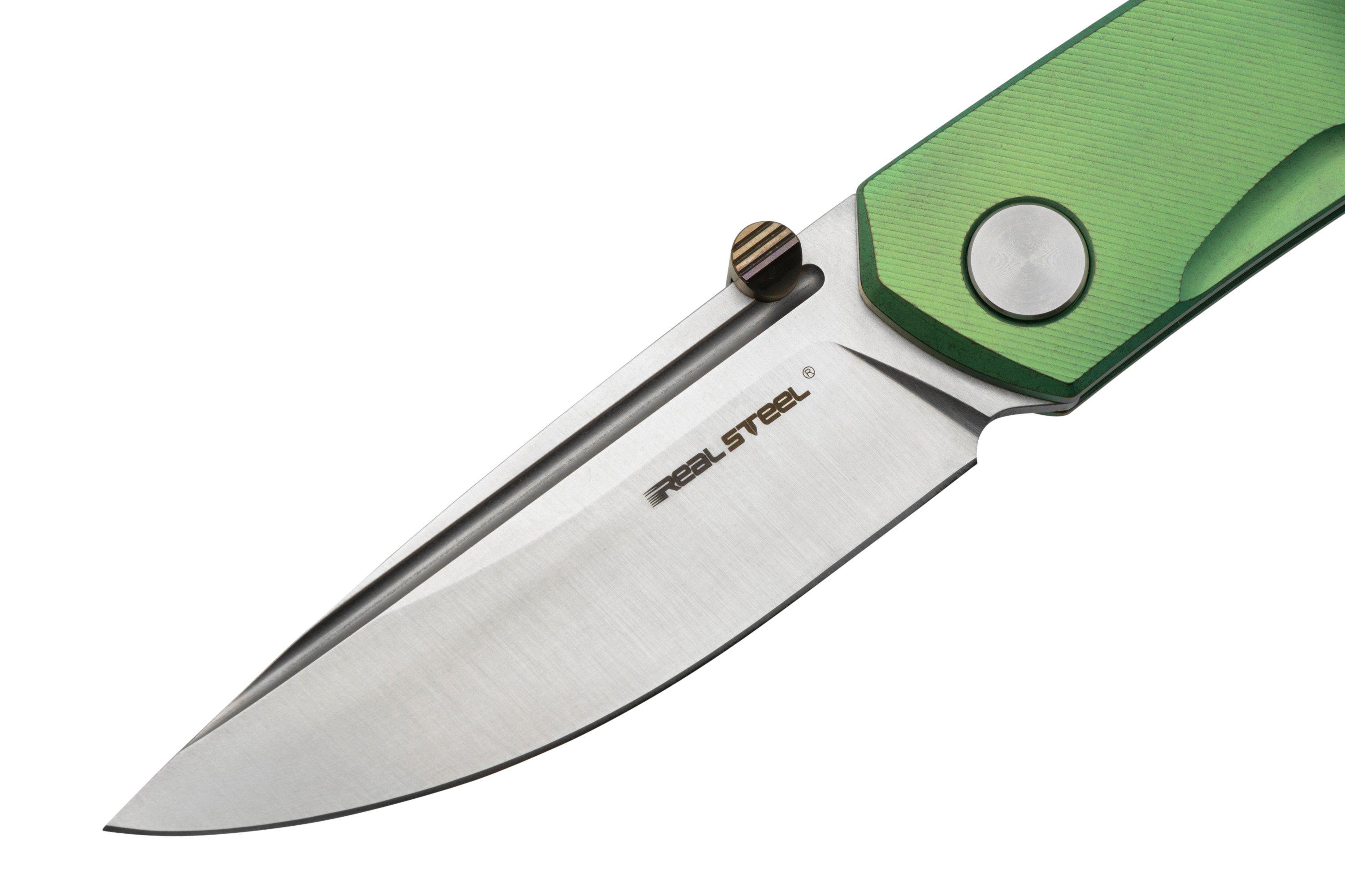 Real Steel Luna Maius Titanium Spring Green 7094, zakmes | Voordelig ...