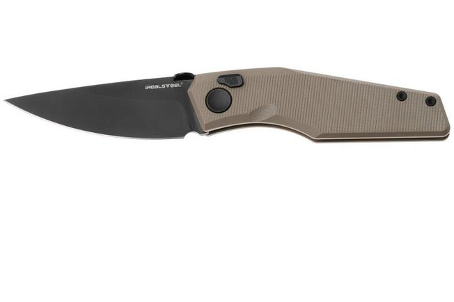 Afbeelding voor Real Steel Spectrum 7142CB Black PVD Nitro-V, Coyote G10, Knivesandtools Exclusive zakmes, Jakub Wieczorkiewicz design