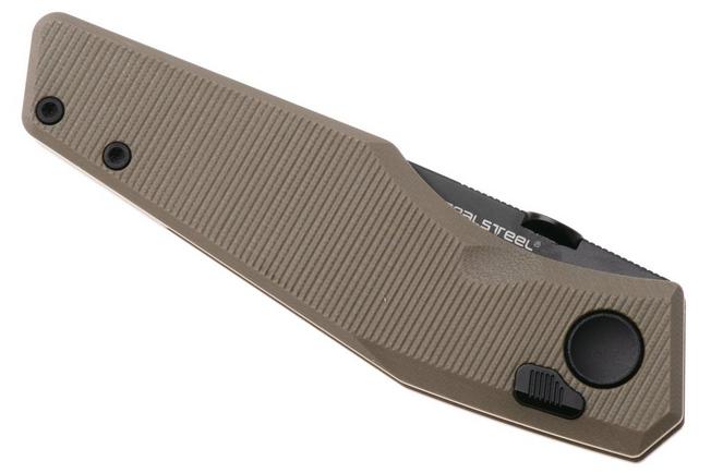 Afbeelding voor Real Steel Spectrum 7142CB Black PVD Nitro-V, Coyote G10, Knivesandtools Exclusive zakmes, Jakub Wieczorkiewicz design