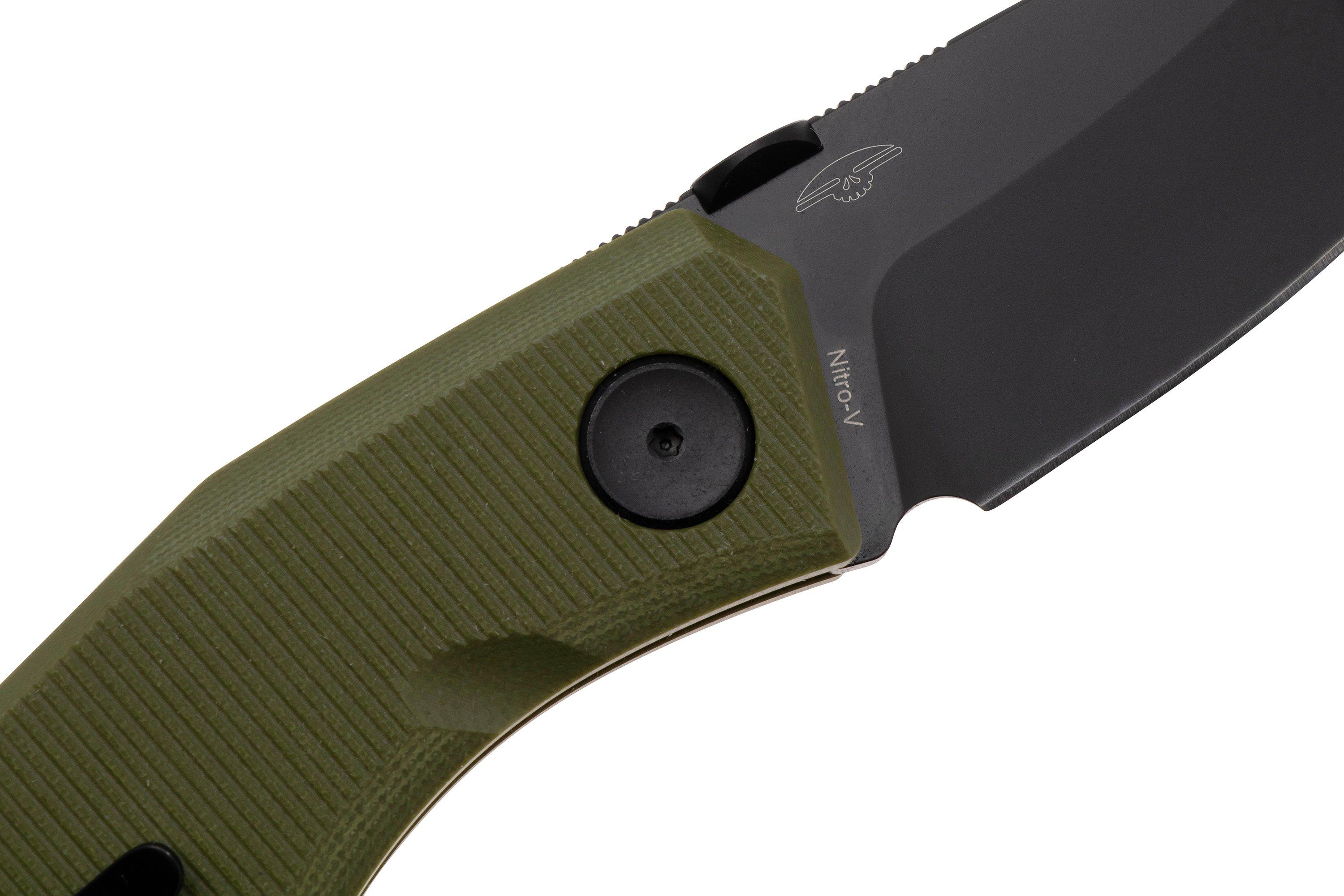 Real Steel Spectrum 7142GB, Black Nitro-V, OD Green G10 pocket knife ...