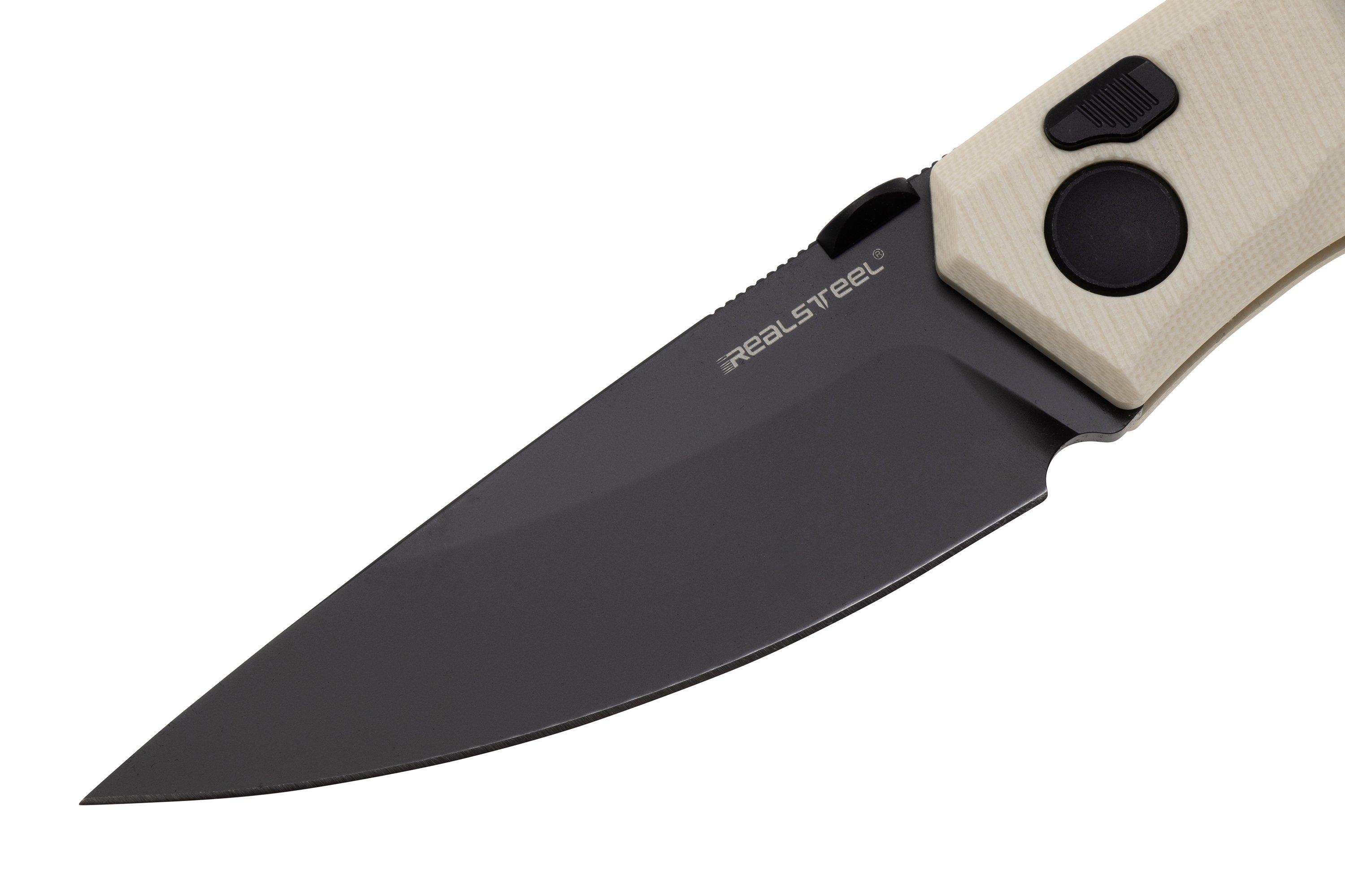 Nóż składany Real Steel Spectrum 7142IB, Black Nitro-V, Ivory G10
