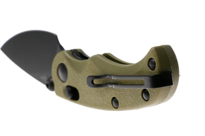 Afbeelding voor Real Steel Esca 7181BG Black PVD 12C27, Green GFN, zakmes, Jakub Wieczorkiewicz design