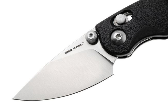 Afbeelding voor Real Steel Esca 7181SB Satin 12C27, Black GFN, zakmes, Jakub Wieczorkiewicz design