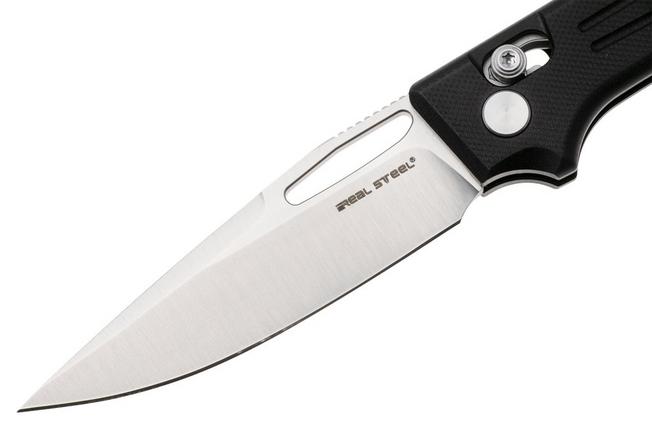 Afbeelding voor Real Steel VENA 7191SB, Satin Nitro-V, Black G10 zakmes, Poltergeist Design