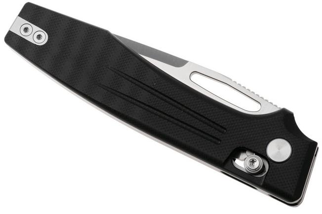 Afbeelding voor Real Steel VENA 7191SB, Satin Nitro-V, Black G10 zakmes, Poltergeist Design