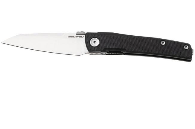 Bild für Real Steel Destra 7221B, Satin Nitro-V, Black G10 Taschenmesser, Poltergeist Design