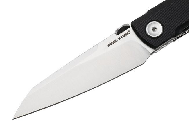 Bild für Real Steel Destra 7221B, Satin Nitro-V, Black G10 Taschenmesser, Poltergeist Design