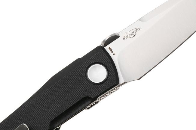 Bild für Real Steel Destra 7221B, Satin Nitro-V, Black G10 Taschenmesser, Poltergeist Design