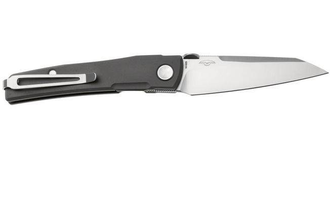 Afbeelding voor Real Steel Destra 7221T Satin CPM S35VN, Grey Titanium, zakmes, Poltergeist Design