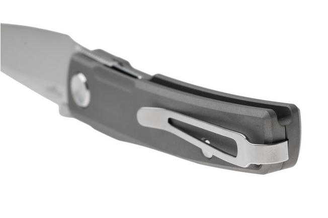 Afbeelding voor Real Steel Destra 7221T Satin CPM S35VN, Grey Titanium, zakmes, Poltergeist Design