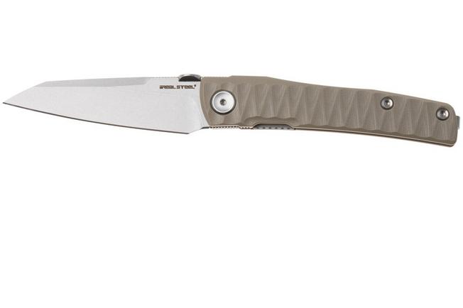 Bild für Real Steel Destra 7222C, Stonewashed Nitro-V, Grooved Coyote G10 Taschenmesser, Poltergeist Design