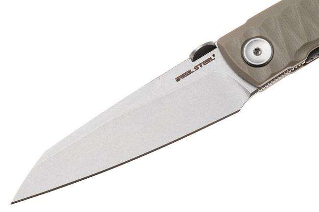 Bild für Real Steel Destra 7222C, Stonewashed Nitro-V, Grooved Coyote G10 Taschenmesser, Poltergeist Design