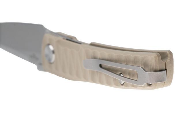 Bild für Real Steel Destra 7222C, Stonewashed Nitro-V, Grooved Coyote G10 Taschenmesser, Poltergeist Design