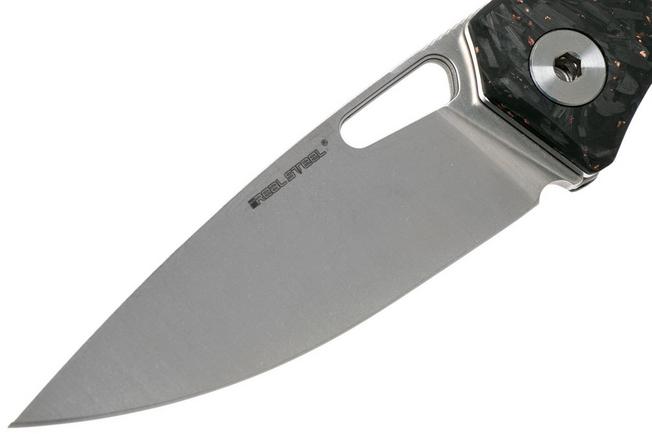 Image for Real Steel Sidus Copper Carbon fibre Special Edition 7463 pocket knife, Poltergeist design