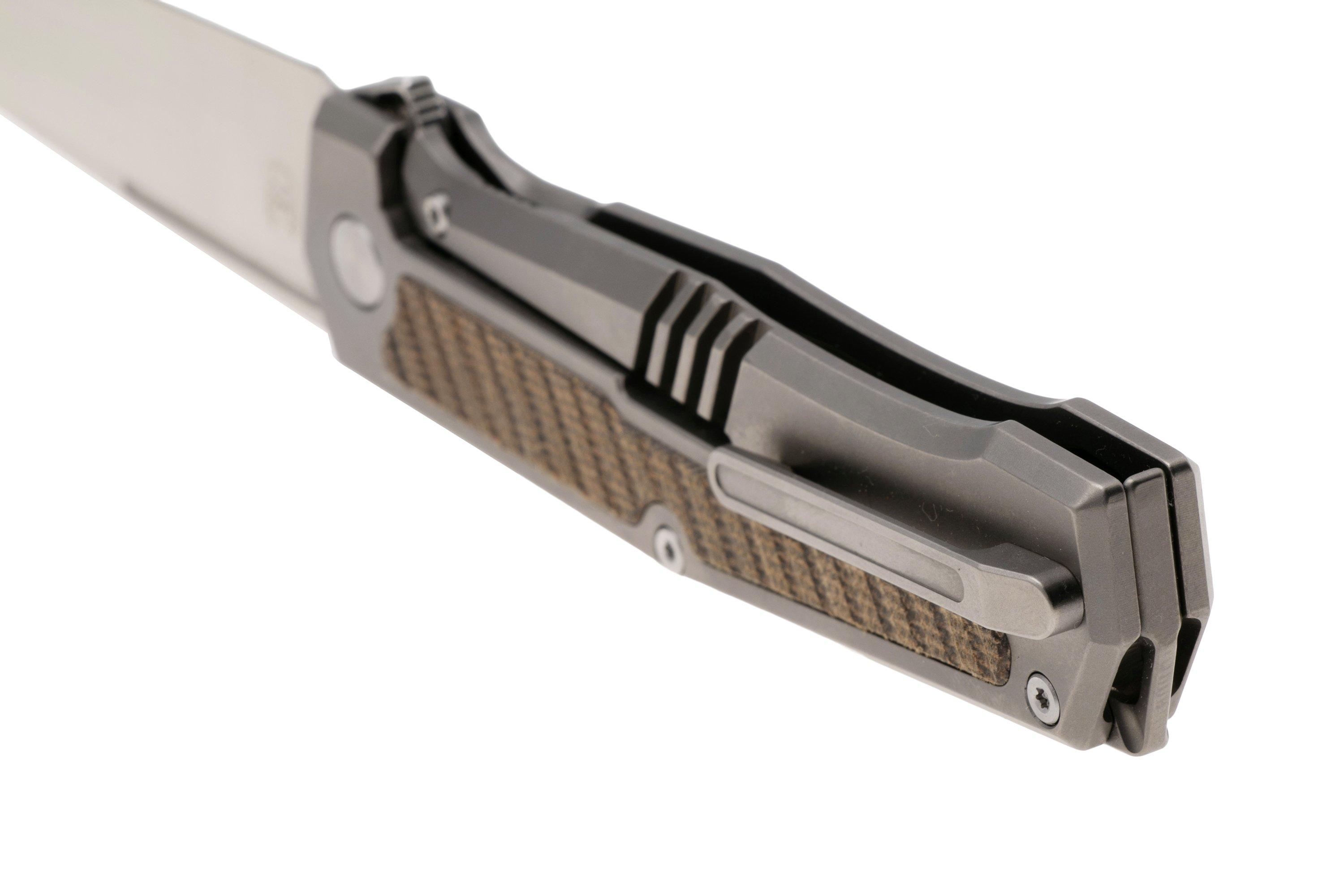 Real Steel Rokot Premium 7645G Satin S35VN, Titanium Green Micarta ...