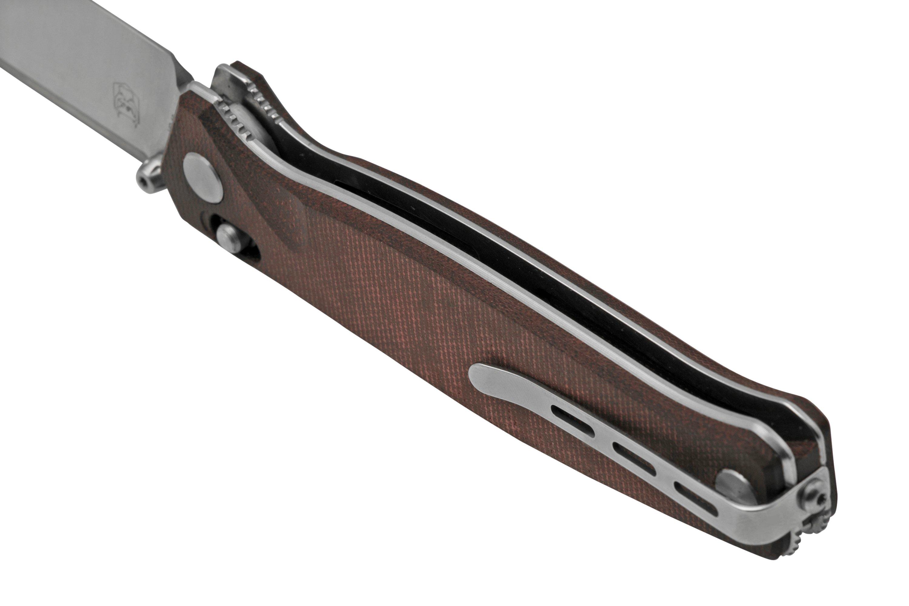 Real Steel Huginn 7653RM Red Micarta, Knivesandtools Exclusive coltello