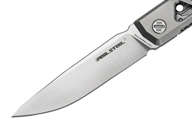 Real Steel Stella Natural Canvas Micarta 7056 Knivesandtools