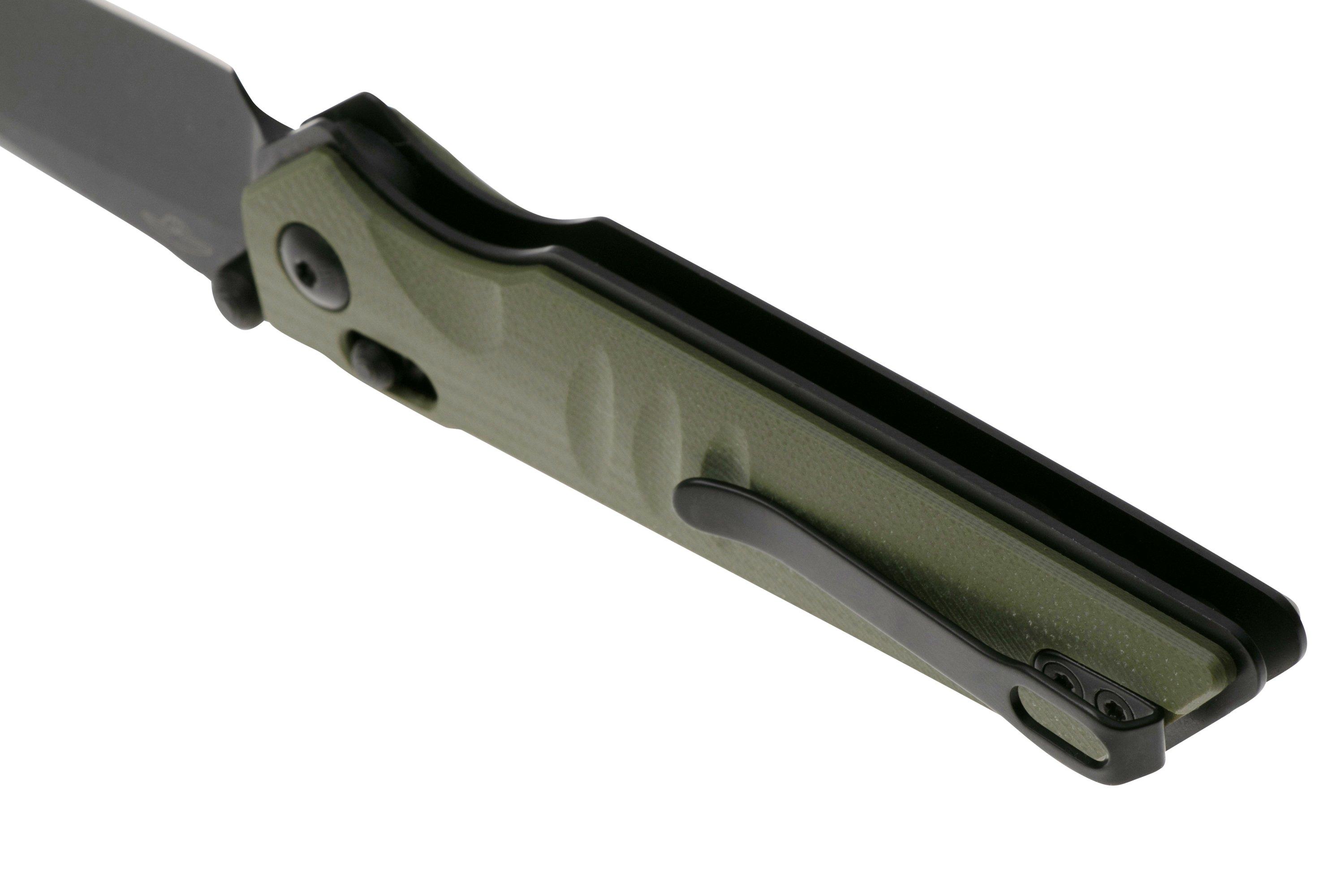 Real Steel Sacra 7711GB Black Böhler K110, Green G10, pocket knife ...