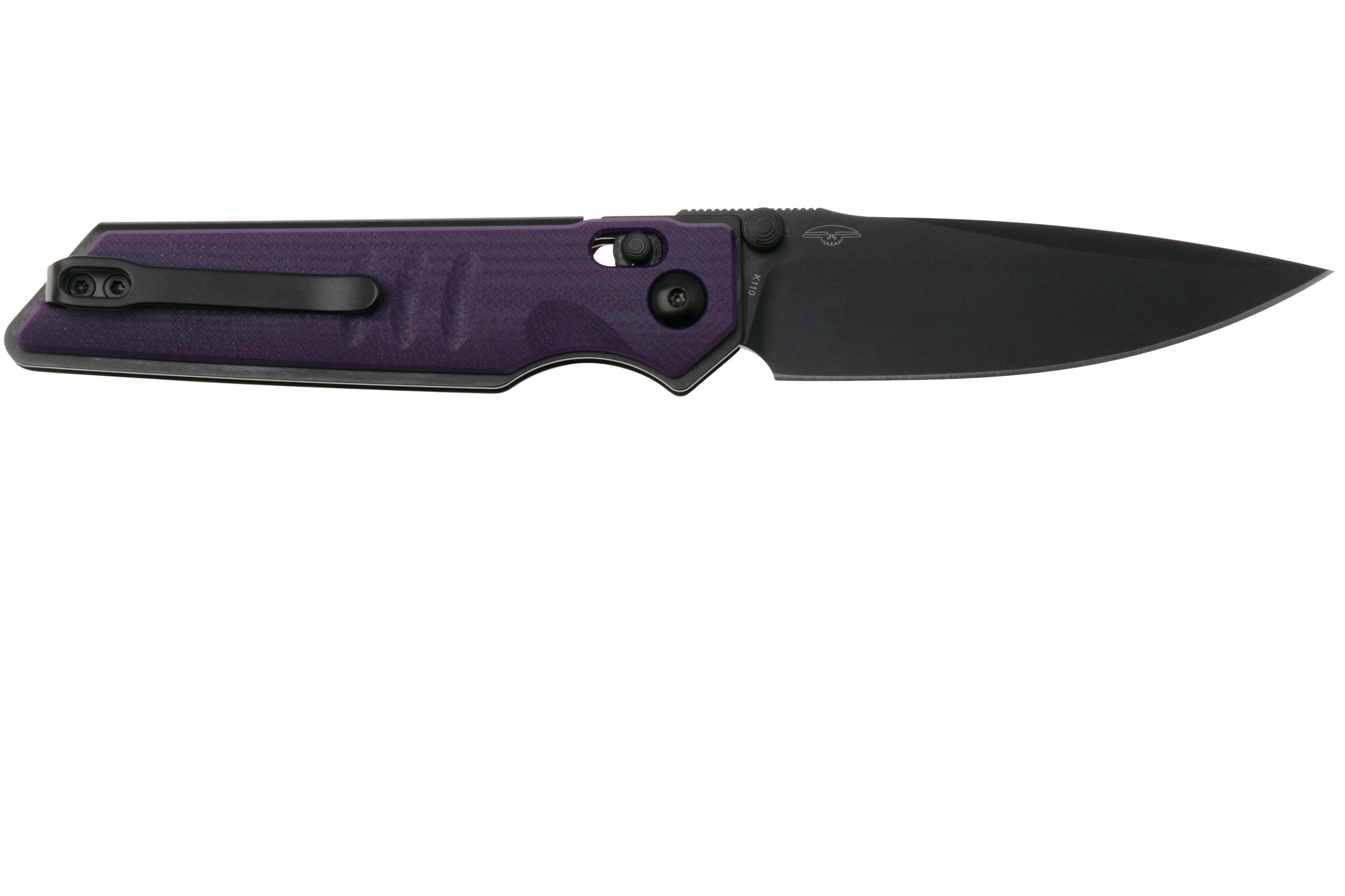 Real Steel Sacra 7711PB Black Böhler K110, Purple G10, pocket knife ...