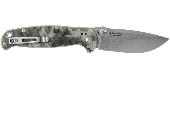 Image for Real Steel Blue Sheep H6 Satin Camo Bright 7767 pocket knife