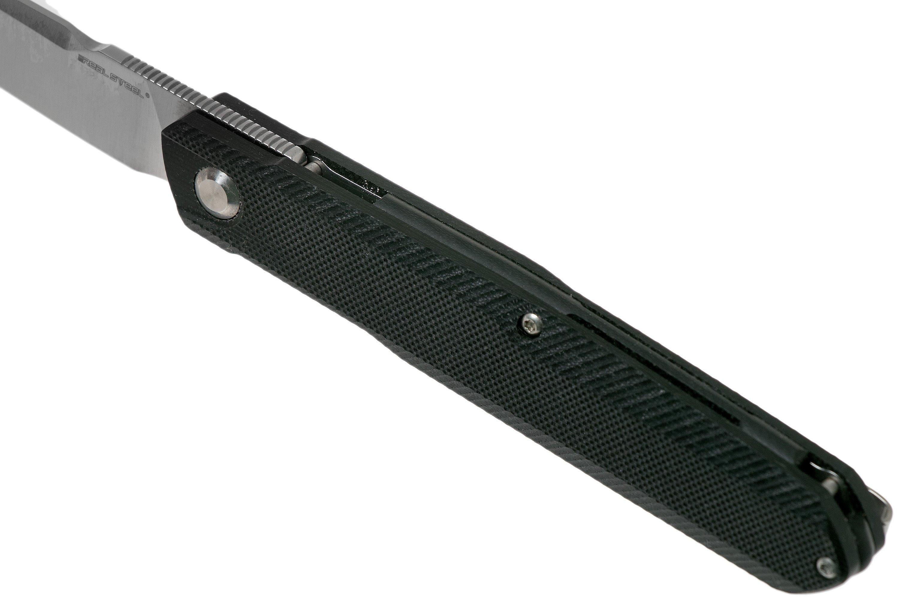 Real Steel G5 Metamorph Frontflipper 7831G Black G10 zakmes