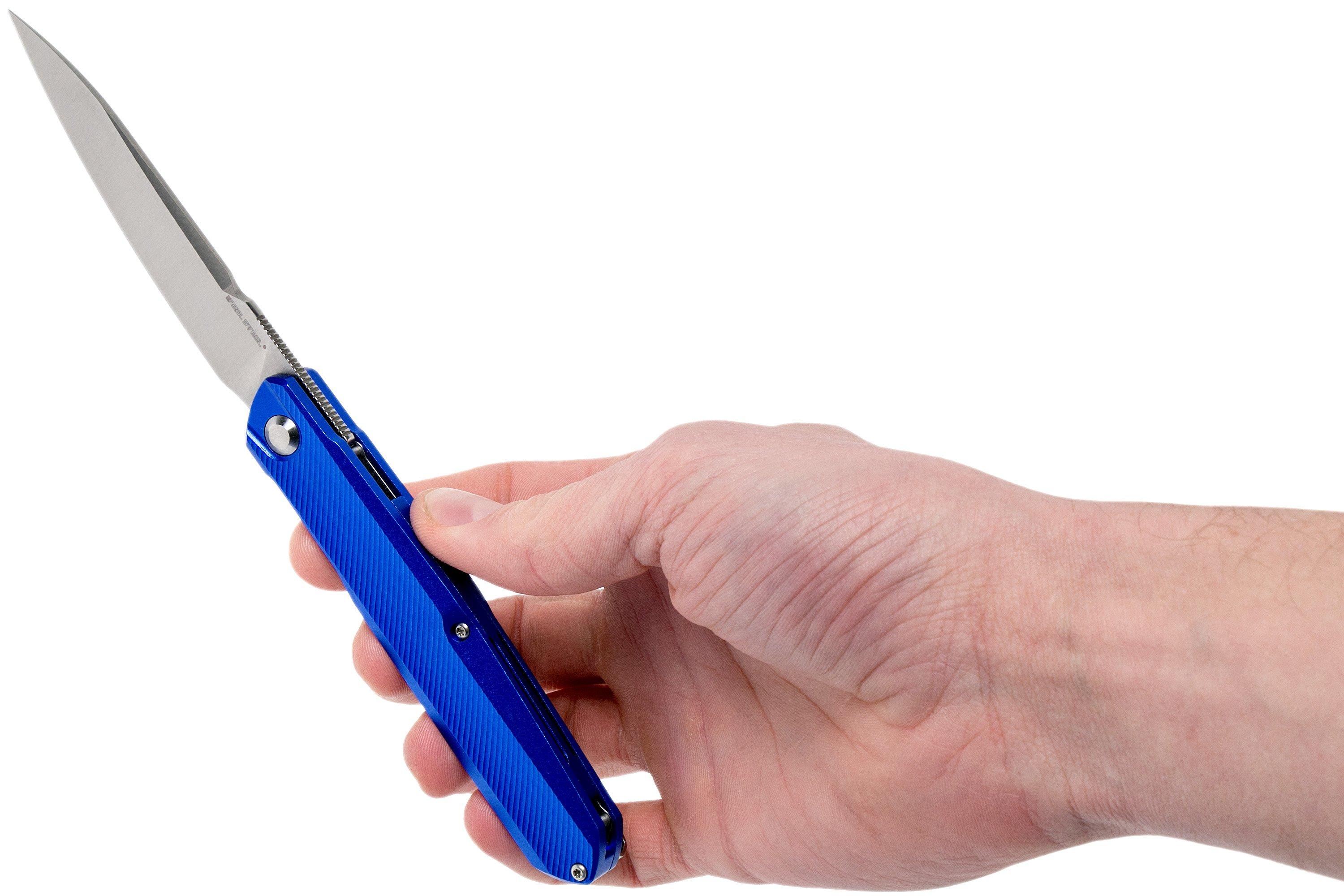 Real Steel G5 conamorph Frontflipper Mk. II 7838 Intense Blue navaja