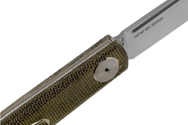 Real Steel Stella Natural Canvas Micarta 7056 Knivesandtools