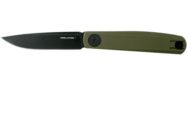 Real Steel Gslip Compact Satin VG10 Black G10 Slip Joint Folding Knife For  Sale