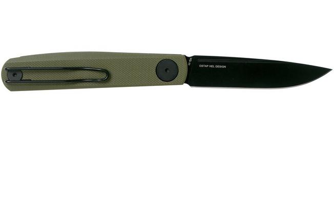 Real Steel Gslip Compact Satin VG10 Black G10 Slip Joint Folding Knife For  Sale