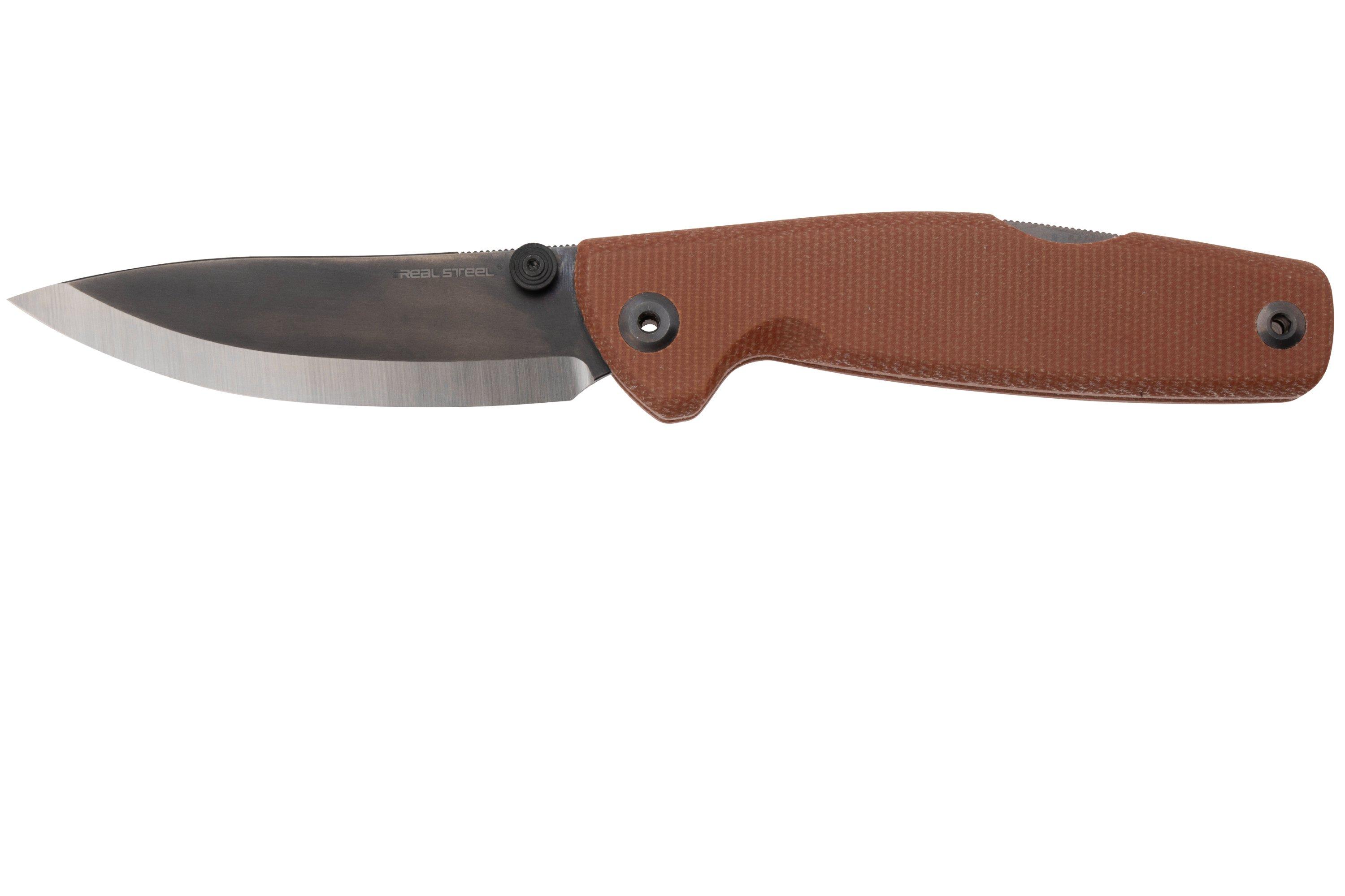 Real Steel Yak 7871NM, Satin/Black PVD 14C28N, Scandi Grind