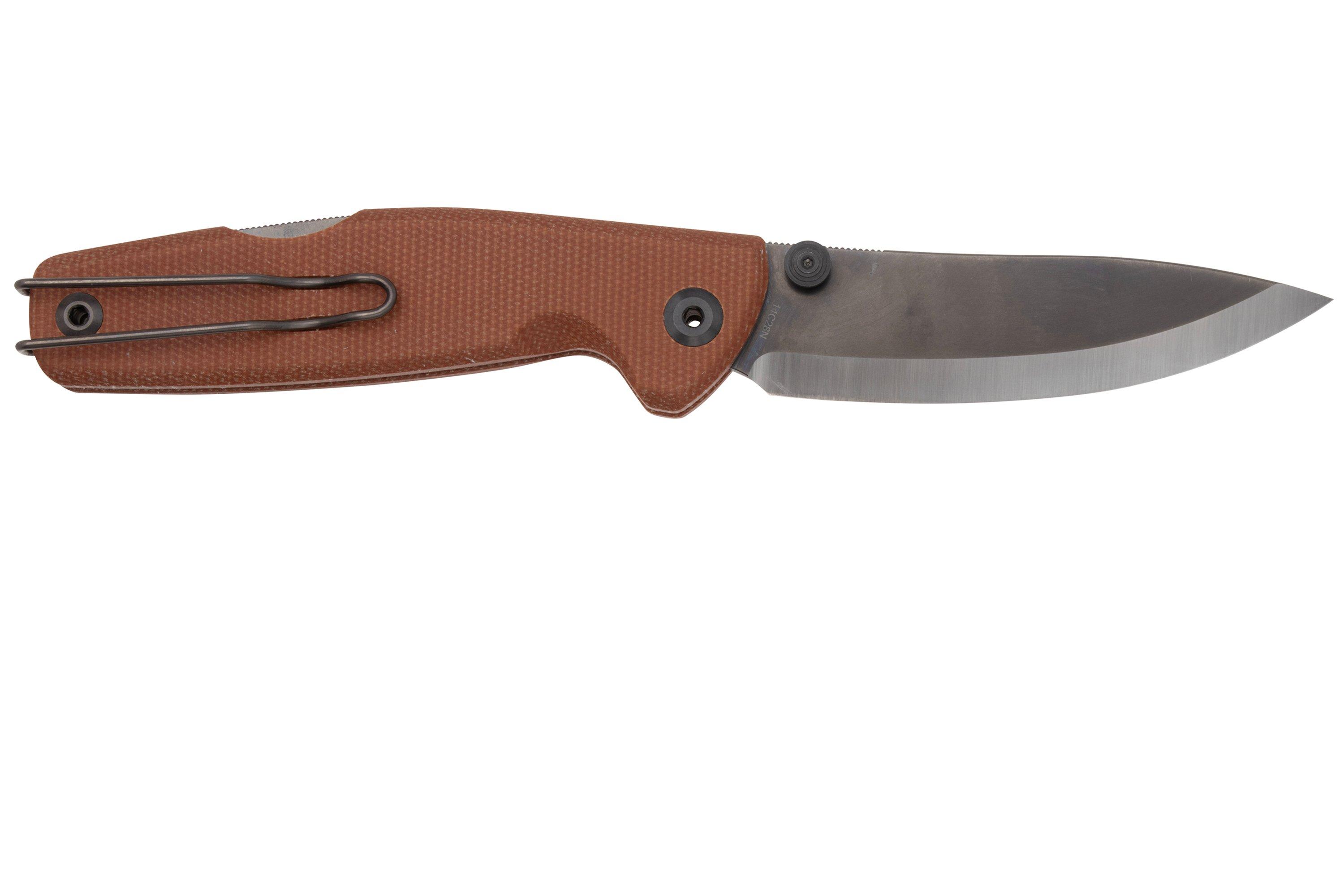Real Steel Yak 7871NM, Satin/Black PVD 14C28N, Scandi Grind, Natural ...