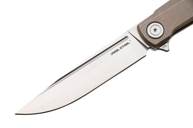 Afbeelding voor Real Steel G-Frame 7874TS02 Satin N690, Tan Bronze Titanium, Ostap Hel design