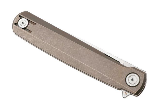 Afbeelding voor Real Steel G-Frame 7874TS02 Satin N690, Tan Bronze Titanium, Ostap Hel design