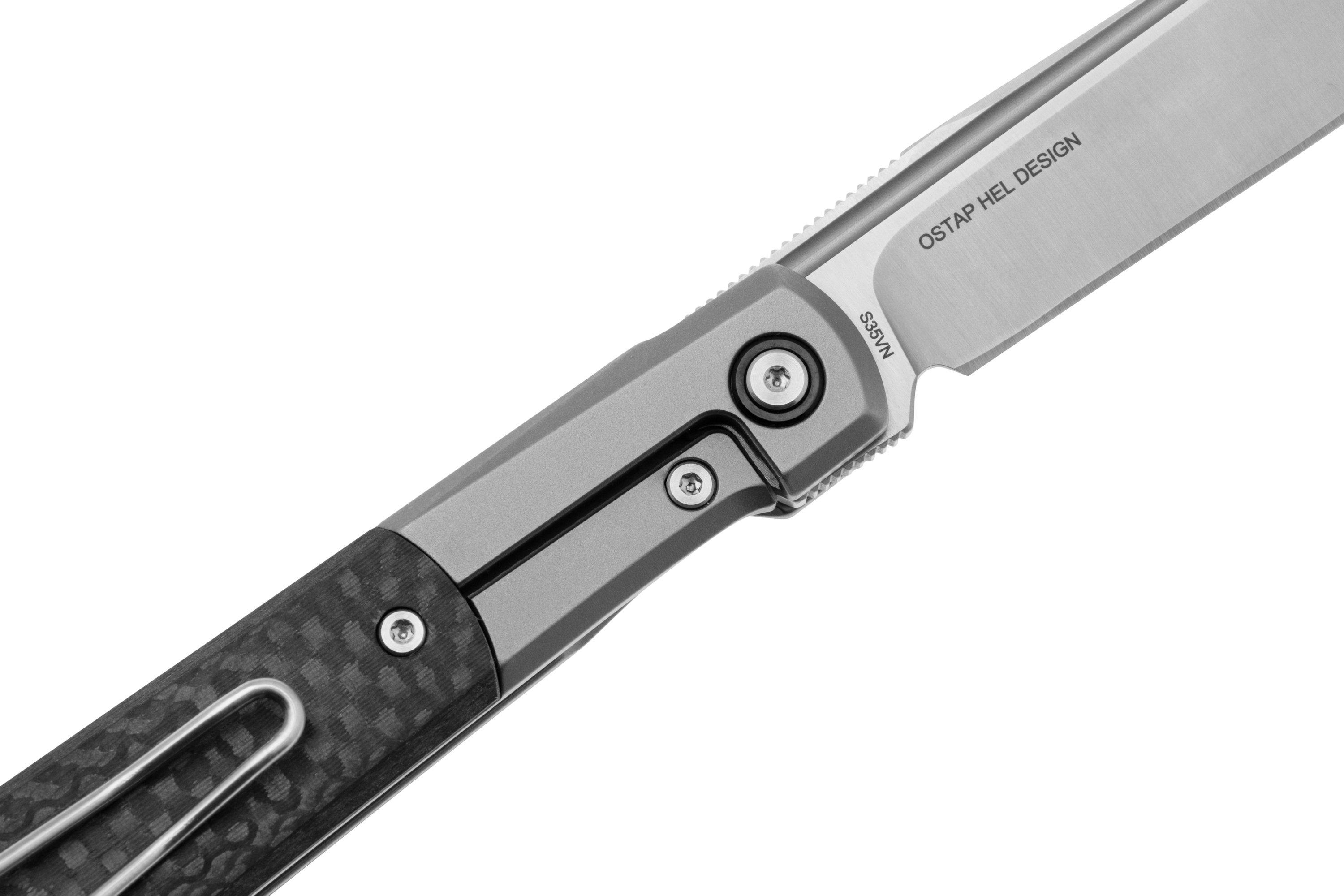 Nóż składany Real Steel Barlow RB-7 7894 CPM S35VN, Carbon