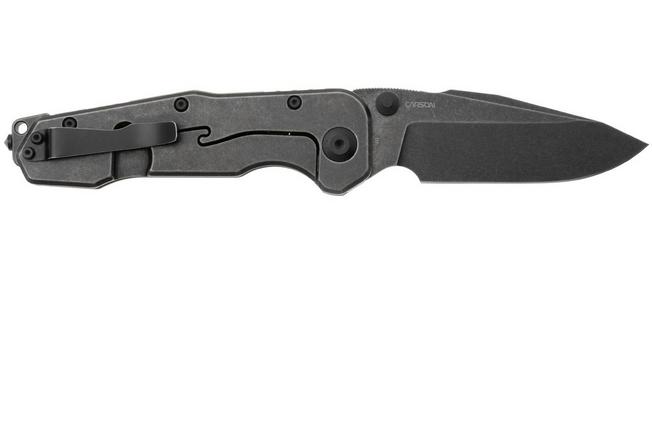 Afbeelding voor Real Steel Evolution Ironclad 7911BG, Blackwashed D2 Droppoint, OD Green G10, zakmes, Carson Huang design