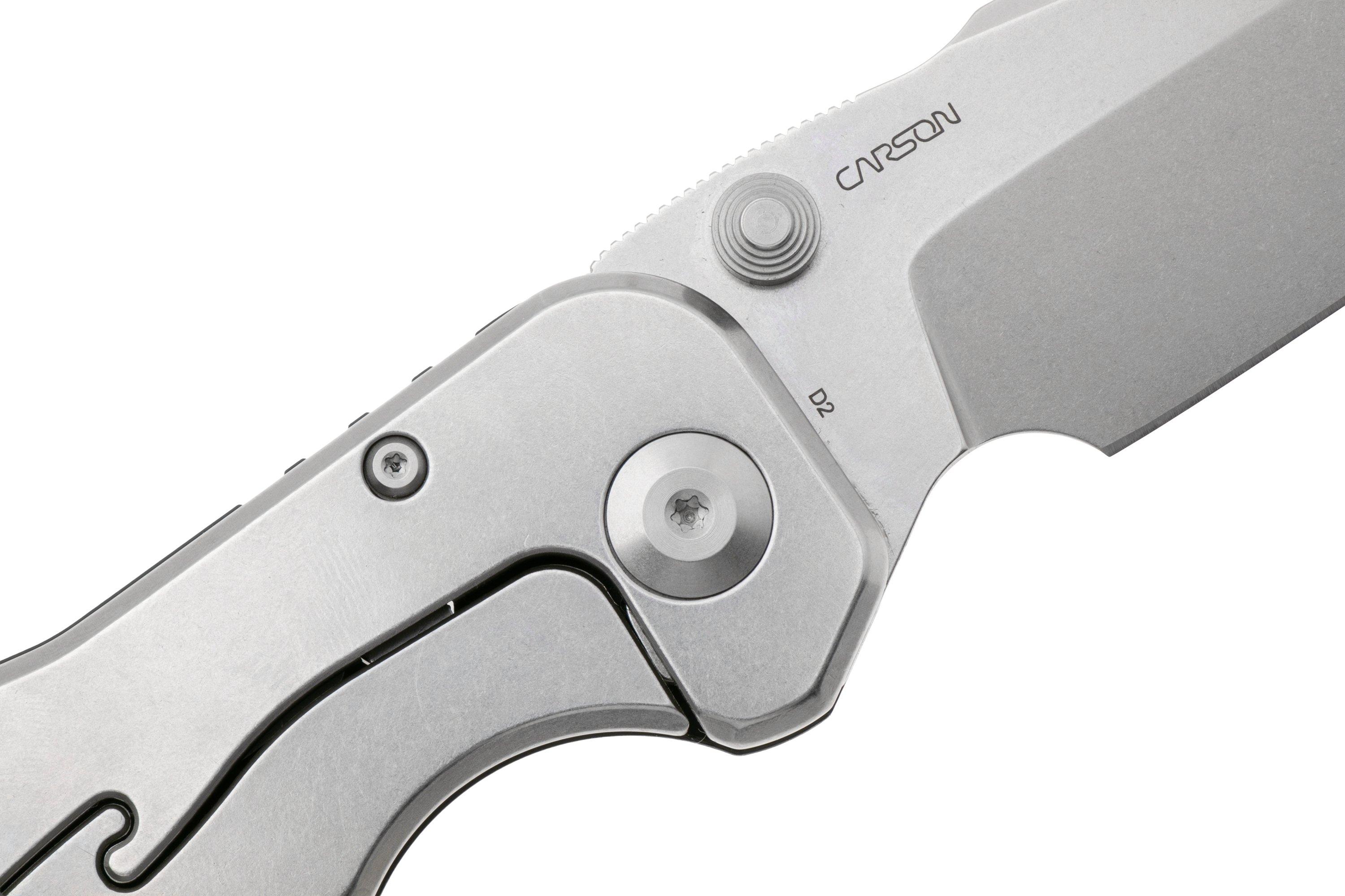 Real Steel Evolution Ironclad 7911SB, Stonewashed D2 Droppoint, Black ...