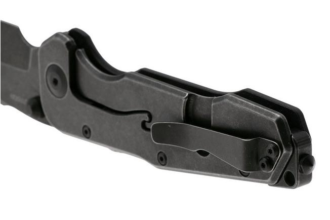 Afbeelding voor Real Steel Evolution Ironclad 7912BB, Blackwashed D2 Tanto, Black G10, zakmes, Carson Huang design