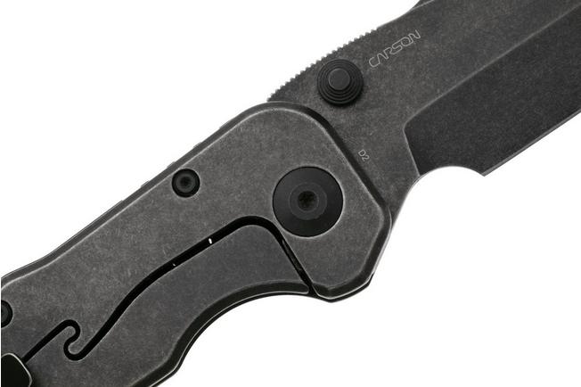Afbeelding voor Real Steel Evolution Ironclad 7912BB, Blackwashed D2 Tanto, Black G10, zakmes, Carson Huang design