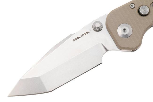 Afbeelding voor Real Steel Evolution Ironclad 7912SC, Stonewashed D2 Tanto, Coyote G10, zakmes, Carson Huang design