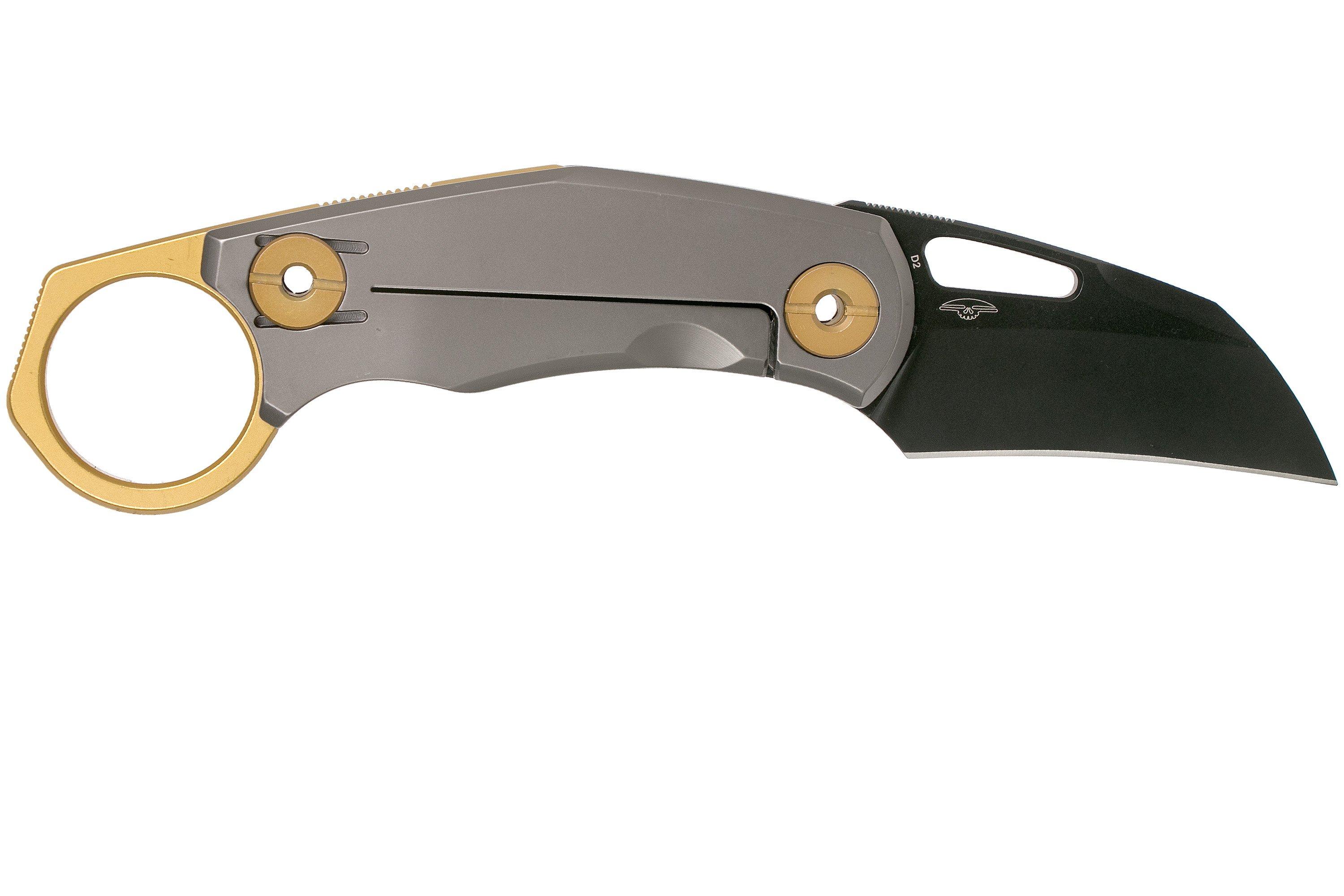 Real Steel Shade Hawkbill Knife Satin + G-10